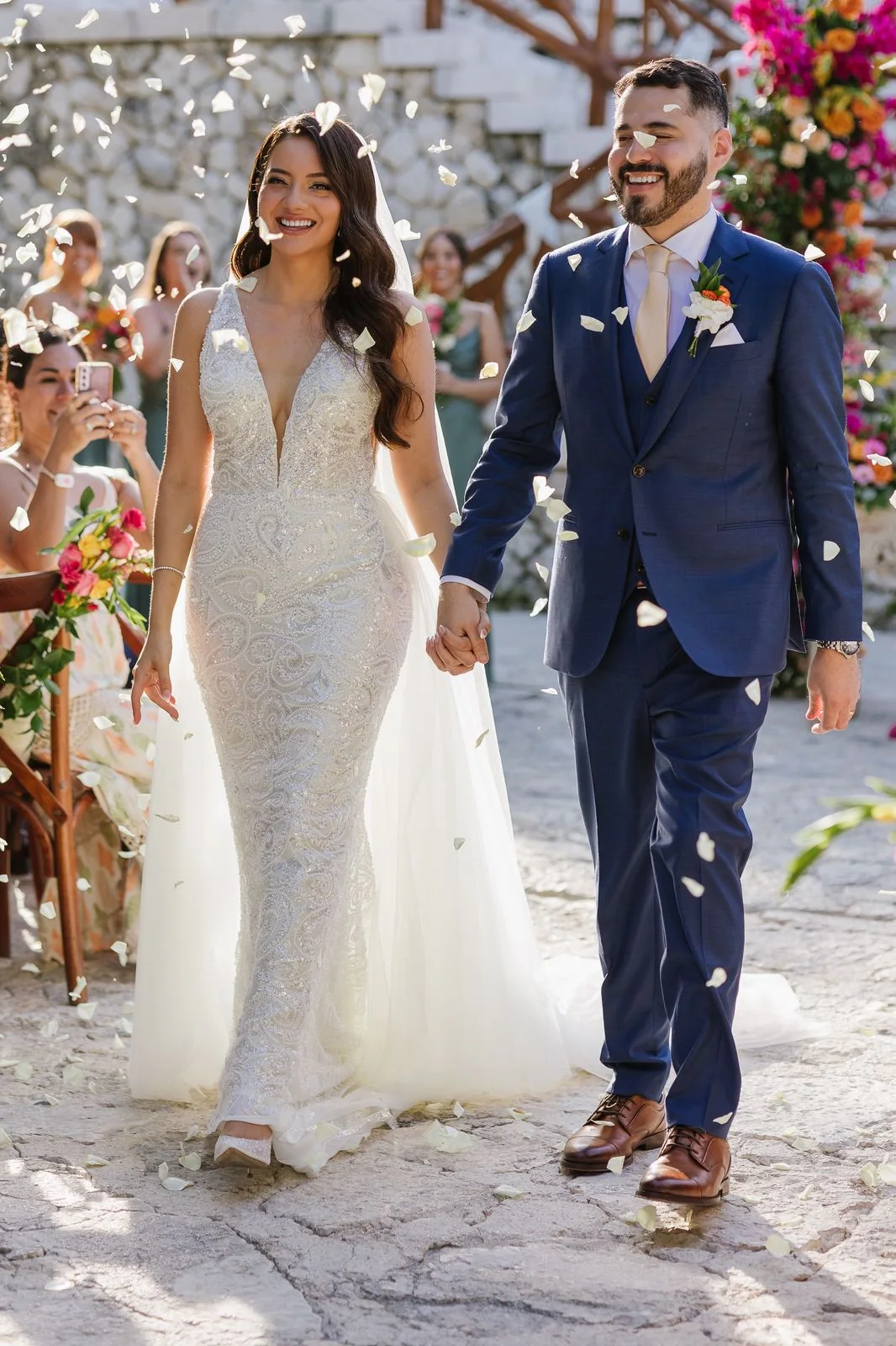 Bride sharing her Via Destination Weddings planning review