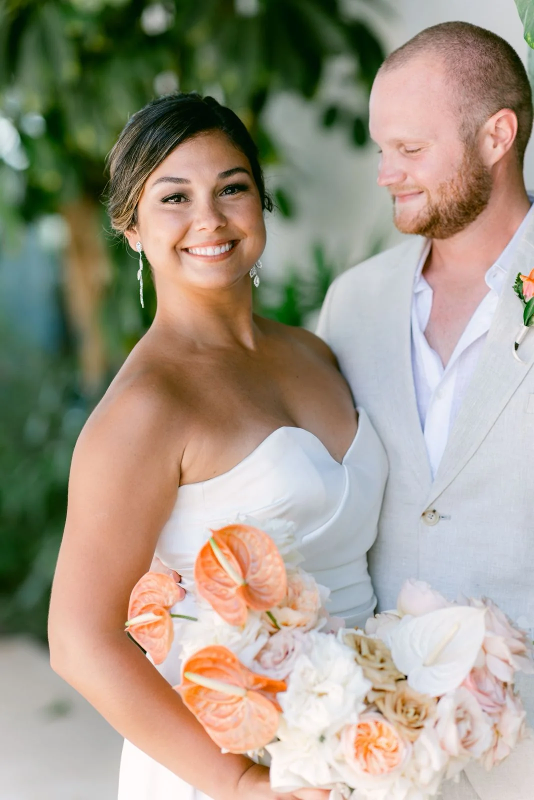 Couple sharing their Via Destination Weddings review