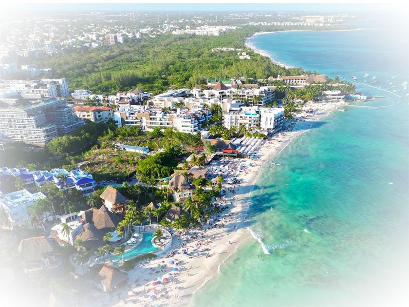 Playa del Carmen wedding venue style with beach club and resort reception options