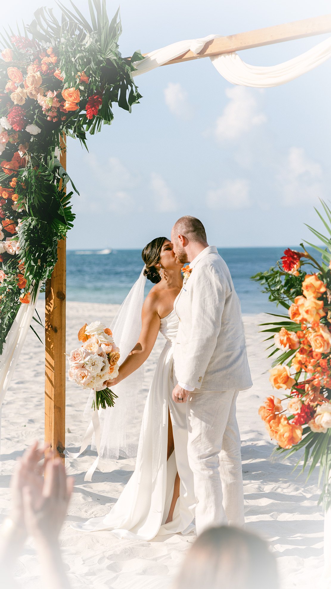 Isla Mujeres beach wedding venue and island reception style